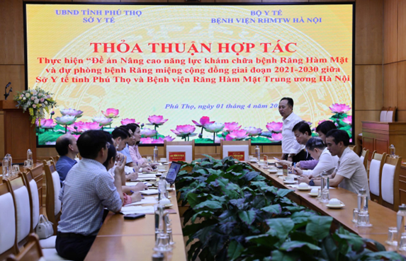 PGS.TS. Trần Cao Bính, Giám đốc Bệnh viện phát biểu